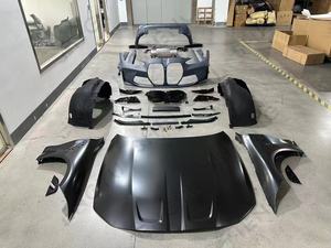 Pare-chocs de voiture PP pour BMW Série 4 G22 <span class=keywords><strong>2020</strong></span>+ Mise à niveau au style M4 avec pare-chocs, ailes, capot - Product Image 4