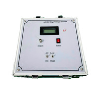 Divisor de alto voltaje portátil de 100kV CC/CA, medidor de voltios Kilo LCD Digital, potencia electrónica de 220V, 1 año para trabajo de máquina de detección