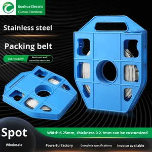 Commercio all'ingrosso 304 in acciaio inox fascette segno supporto cinghie polari metallo marino cinghie di imballaggio fascette per cavi produttore - Product Image 2