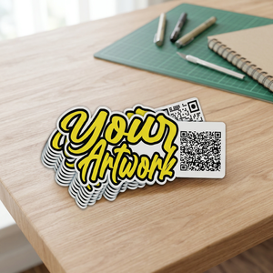 Etiqueta Adhesiva de Vinilo Impermeable con Código QR para Negocios, Impresión Personalizada de Alta Calidad - Product Image 5