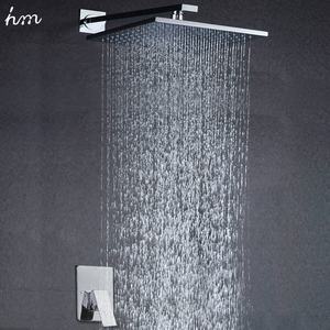 Juego de sistema de <span class=keywords><strong>ducha</strong></span> con cabezal de lluvia para ahorrar <span class=keywords><strong>agua</strong></span> fría <span class=keywords><strong>y</strong></span> caliente presurizada de <span class=keywords><strong>aire</strong></span> de alta calidad de latón de 10" - Product Image 2