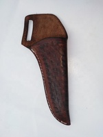 Étui à couteau en cuir fait main, sur mesure OEM, étui vertical, fixation ceinture, protège la lame, coutures de qualité, toutes tailles, couleur marron, Zafar