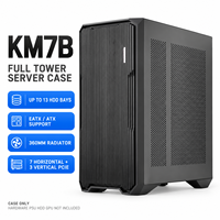 Boîtier de serveur Full Tower EATX KM7B, châssis de stockage pour 13 disques durs, radiateur 360 mm, alimentation ATX, station de travail multi-GPU