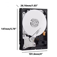 Hard Disk Drive NAS Red WD30EFAX 3TB NAS 3.5'' 256MB 5400 RPM HDD Desktop untuk Penyimpanan Jaringan Rumah dan Kantor Kecil WD30EFRX
