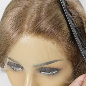 Luxury 9x5 Silk Top Lace Front <strong>Wigs</strong> European Hair <strong>Sandy</strong> Blonde Highlights Jewish <strong>Wig</strong> Long Straight Pre Plucked Human Hair <strong>Wig</strong> - Product Image 5