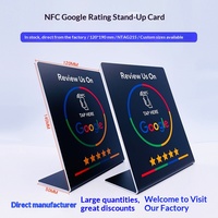 Carte NFC sans contact à activation par tapotement pour avis et évaluations de restaurants, avec puce, URL et connectivité mini-programme