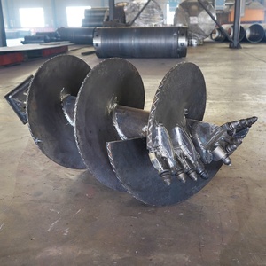 Straight Screw Auger Pile Foundation <b>Engineering</b> <b>Construction</b> <b>Machinery</b> with Cutting Soil Teeth and Efficient Drilling - Product Image 3