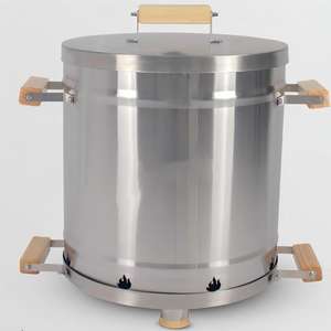 <span class=keywords><strong>Ahumador</strong></span> de Barril Asadores Verticales Parrillas de Carbón de Acero Inoxidable para Exteriores - Product Image 5