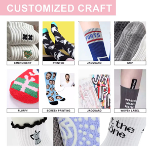 Custom logo Design High Quality Crew Pilates <b>Socks</b> With Bow Anti Slip Ruffle Yoga <b>Socks</b> Custom Women Pilates Grip <b>Socks</b> - Product Image 4