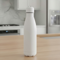 Bouteille d'eau isotherme en acier inoxydable à double paroi, forme cola, avec bouchon à bec verseur, 500 ml – Produits écologiques 2025
