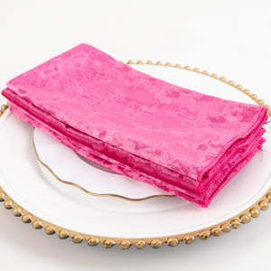 Fabricant de serviettes de table en velours froissé avec finition texturée pour les acheteurs distributeurs de l'hôtellerie - Product Image 1