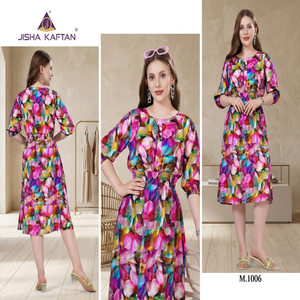 Haute demande Style indien Western Wear Premium plume soie manches longues régulier fantaisie exportation vêtements accessoires inde - Product Image 3
