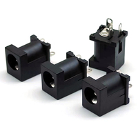 5.5X2.1/2.5 MM 3 broches femelle connecteur d'alimentation prise DC avec capuchons étanches ~ couverture