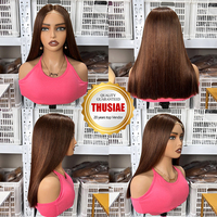 Perruques humaines en gros, vente en vrac, lisses comme des baguettes, 100 % cheveux naturels vietnamiens, perruques sans colle, perruques frontales en dentelle HD 13x4 pour femmes noires