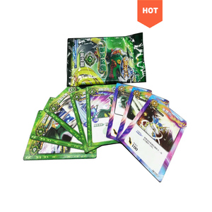 Tarjetas de Juego de Lujo Personalizadas de Alta Calidad, Tarjetas de PVC con Lámina Dorada Brillante, Embalaje de Plástico Personalizado, Tarjetas Coleccionables, Tarjetas de Fútbol Match Attack - Product Image 4