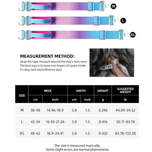 <span class=keywords><strong>Collar</strong></span> Ajustable para Perro Resistente con Hebilla de Metal, <span class=keywords><strong>Collar</strong></span> de Diseño con Nuevo Color Degradado, <span class=keywords><strong>Collar</strong></span> Táctico de Nailon para Perro - Product Image 6