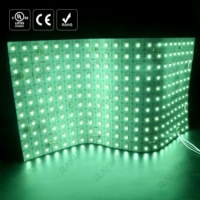 Lámina de Retroiluminación LED RGBW con Cambio de Color, 24V 22W 968LEDs, Lámina de Luz LED Plana y Flexible Cortable, RGBW 2600K~6500K, Plug&Play