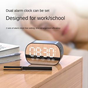 רמקול נייד חדש רמקול <span class=keywords><strong>bluetooth</strong></span> אלחוטי מיני רמקול עם מטען אודיו כרטיס מיני שעון מעורר-סיטונאי מתנות - Product Image 5