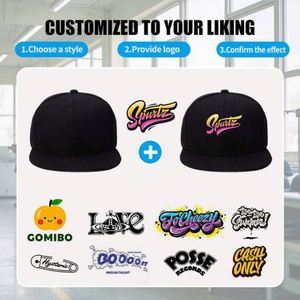 Casquettes ajustables pour hommes avec logo brodé en relief 3D personnalisé, casquettes snapback brodées personnalisées, casquettes de haute qualité avec logo personnalisé - Product Image 4