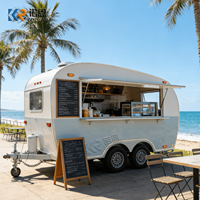 Remorque de restauration Lemonade entièrement équipée, cuisine mobile, camion de restauration rapide, remorque de concession CE