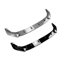 Glänzend Schwarzer und Carbon-Muster ABS Frontspoiler Passend für Volkswagen Golf MK8 2020-2024 Pro Standard Version