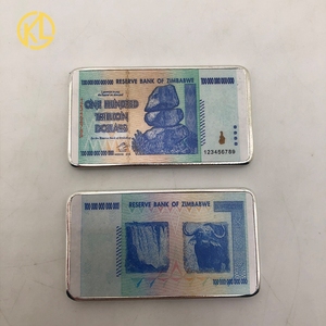 Moneda de Plata Falsa de Zimbabue de <span class=keywords><strong>100</strong></span> Billones de Dólares Personalizada, en Caja de Regalo - Product Image 3