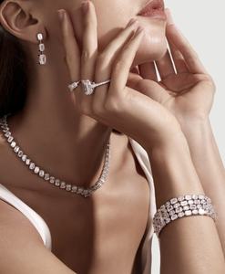 ダイヤモンドネックレス18K 0.304Ctビンテージスタイルラボ成長ギフト用IGI認定 - Product Image 2