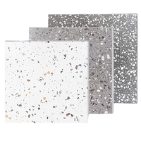 Carrelage en terrazzo rustique en porcelaine 600x600 800x800, aspect pierre antidérapant pour usage commercial intérieur/extérieur