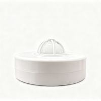 Détecteur de mouvement PIR de plafond SanJin 360°, 110-240VAC, détection jusqu'à 12m, charge d'ampoule max. 1200W, temps et luminosité réglables, éclairage intérieur à économie d'énergie