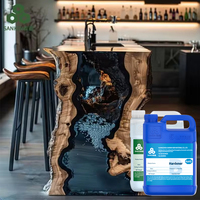 Fabricant de résine époxy Vente en gros de résine époxy pour table de rivière Tables en cristal Revêtement supérieur colle à résine Haute brillance Personnalisé Transparent