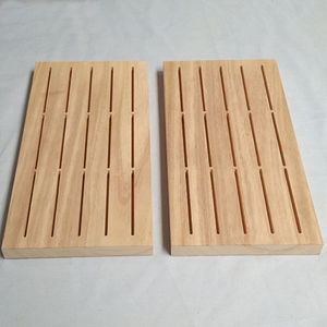 Porte-cartes de visite horizontal boucle d'oreille présentoirs en bois rustique anneau bijoux organisateur plateau pour salon de table - Product Image 3