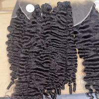 Extensiones de Cabello Humano Natural Virgen de un Solo Donante, de Color 613, en Paquetes y Pelucas al por Mayor, Cabello Humano Virgen Rizado y Ondulado