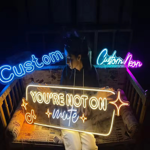 Letrero de neón personalizado, tienda de fiesta de boda, decoración de negocios, logotipo de neón, luces LED flexibles de neón impermeables acrílicas duraderas - Product Image 3
