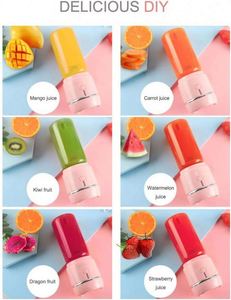 Newly Design 420 ML Household Portable Blender Household Fruit Mixer USB Juicer Blender With Six Blades - Product Image 5