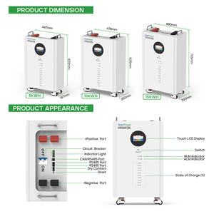 51.2v <span class=keywords><strong>48v</strong></span> 300ah 15kw Batteries au lithium-ion 15kwh Batterie au lithium <span class=keywords><strong>48v</strong></span> 5kw 10kw 20kw pour batterie de stockage d'énergie solaire domestique - Product Image 5