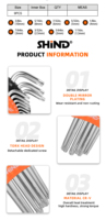 Clé hexagonale multifonction 30056 clé hexagonale intérieure en acier au chrome vanadium clé hexagonale/clé Allen outils usine vente en gros