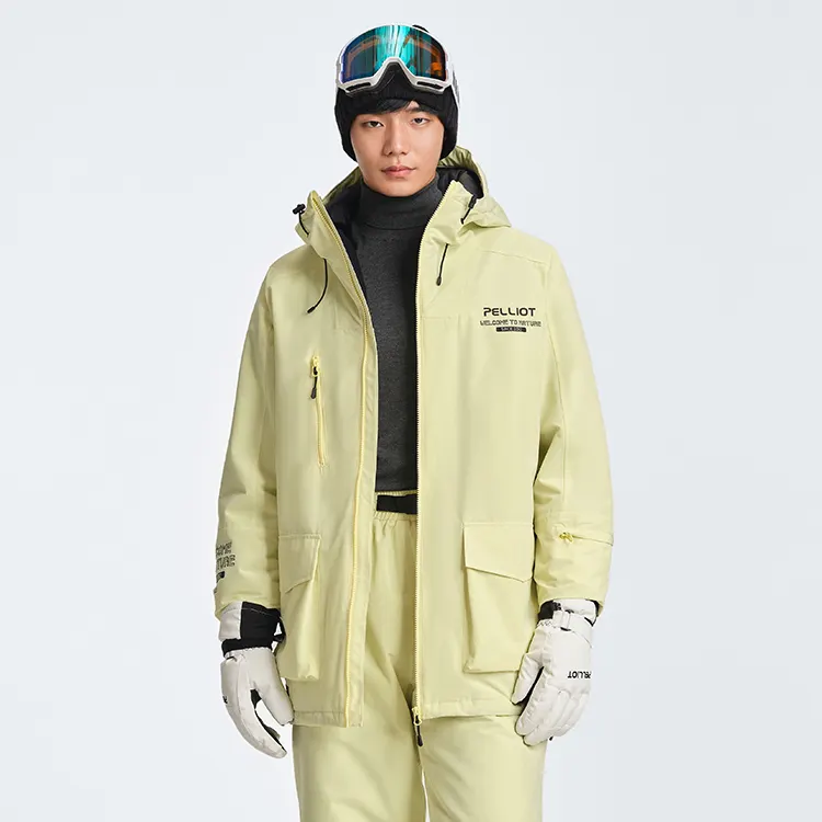 Vêtements de sport Veste de snowboard 100% polyester Adultes OEM ODM Veste de neige Imprimer Wcoatski Newts Outdoor Design Mensoutdoor Waterproof