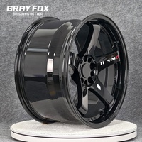 GRAYFOX Jantes Concaves Noires Brillantes Personnalisées 19 20 21 Pouces 5x120 5x112 5x114.3 Forgées pour Nissan 370Z Subaru Infinitini Q50