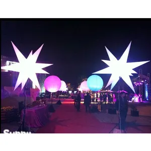 Светодиодное освещение для ночного клуба, надувной воздушный шар со звездами, украшение для свадебных торжеств, вечеринок