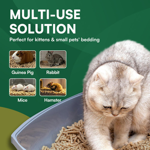 100% Natural Pine Sand Wood Pellets <b>Cat</b> <b>Litter</b> High Water Absorption Pine Wood Flushable <b>Cat</b> <b>Litter</b> Biodegradable Large Package - Product Image 4