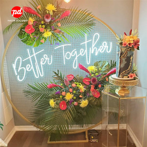 Decorazione <span class=keywords><strong>di</strong></span> cerimonia nuziale Meglio Insieme Al Neon <span class=keywords><strong>Parole</strong></span>, Da Sposa Neon Segno per i Rifornimenti Del Partito - Product Image 1