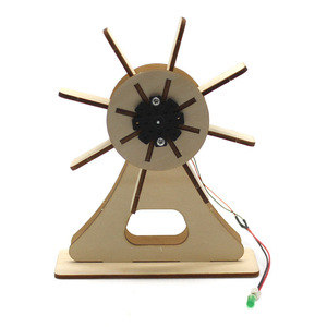 Kit de turbine à eau en bois à faire soi-même, expérience scientifique, jouet éducatif STEM pour enfants de 4 à 6 ans - Product Image 4