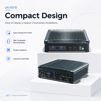 Mini PC Compacto Silencioso con Doble Pantalla, LAN, USB, COM y Audio para Controlador de Kiosco Gateway, Compatible con Windows y Linux