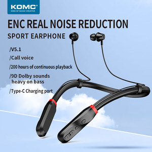 Auriculares TWS I35, Auriculares deportivos impermeables de 200 horas de reproducción con indicador LED de batería, micrófono incorporado, banda para el cuello, auriculares estéreo - Product Image 2