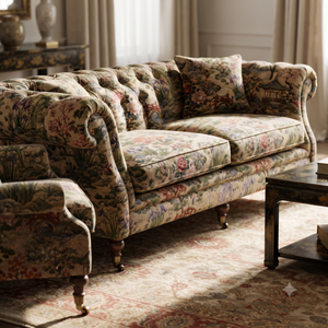 Tissu d'ameublement haut de gamme au mètre avec des motifs imprimés en velours hollandais, velours Celosia, satin, toile et lin mat. - Product Image 2