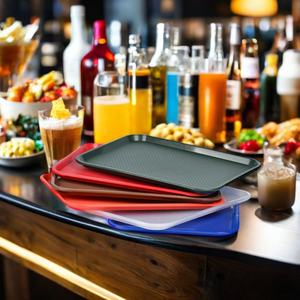 La mejor calidad, respetuoso con el medio ambiente, antideslizante, grado comercial, hotel, restaurante, PP, apto para lavavajillas, bandeja para servir, bandejas de comida rápida - Product Image 3