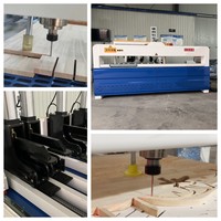 Machine de découpe de courbe de défilement de bois de bois d'alimentation automatique Scie à ruban verticale CNC Machine à bois