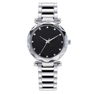 BOMAXE Damen Classic Silber Analog Quarzuhr Strass Schnalle Freizeit Charming Alloy Armband Seiko Uhrwerk Modisch - Product Image 1