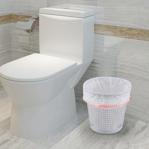 Bolsas de Basura Pequeñas con Cordón de PE Blanco, Desechables y Reciclables, Ecológicas para Uso en el Baño - Product Image 4