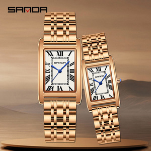 Sanda 1150 חם מכירה יוניסקס wristwatch רטרו קוורץ מרובע עם רצועת עור עמיד למים סגנון קסם - Product Image 4